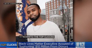 This is a screenshot from a YouTube clip about Shalomyah Bowers and Black Lives Matter.